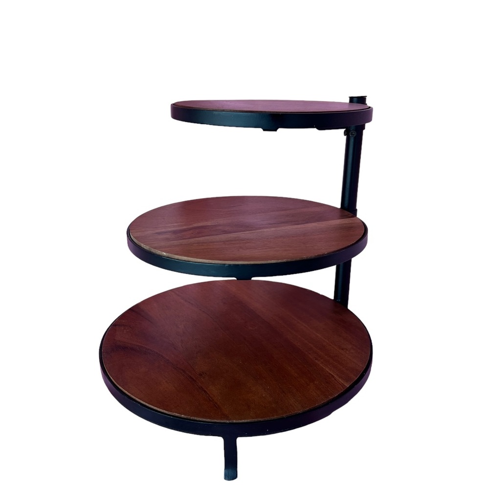 Tri level serving trays